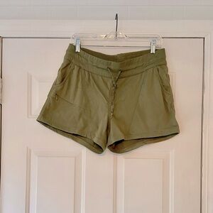 North Face Women's Olive Green Shorts. Size Large. Used.